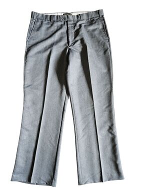 Vintage Haband Men's 39x31 Dress Pants,  Gray With Pinstripes